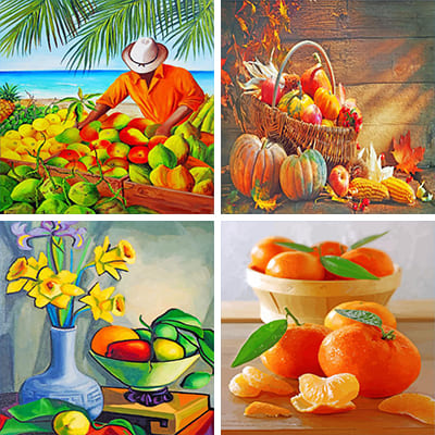 Fruits Paint By Numbers