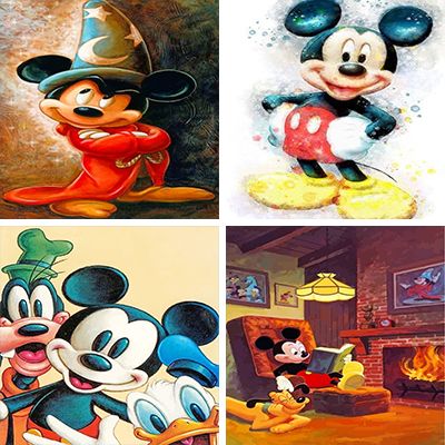 Mickey Mouse Paint By Numbers