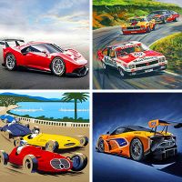 Race Cars Paint By Numbers