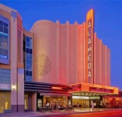 Alameda Theatre California Buildings Paint by Numbers