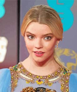 Anya Taylor Joy paint by numbers