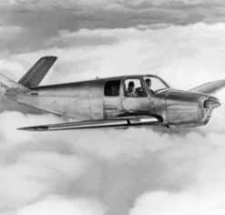 Black And White Flying Beechcraft Bonanza Paint by Numbers