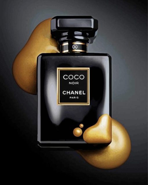 Coco Noir Chanel Perfume paint by numbers