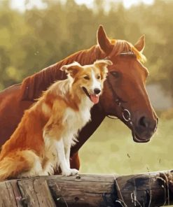 Dog And Horse paint by numbers