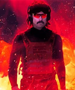 Dr Disrespect Game paint by numbers