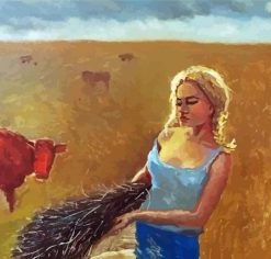 Farm Girl Paint by Numbers