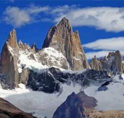 Fitz Roy Mountain Paint by Numbers