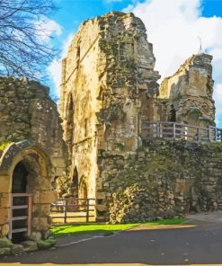 Knaresborough Castle paint by numbers