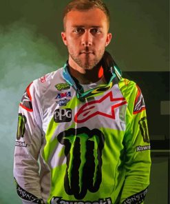 Professional Motorcross Racer Eli Tomac paint by numbers