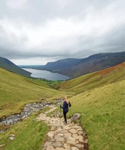 Scafell Pike Mountain paint by numbers