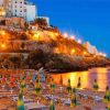 Sperlonga Beach At Night paint by numbers