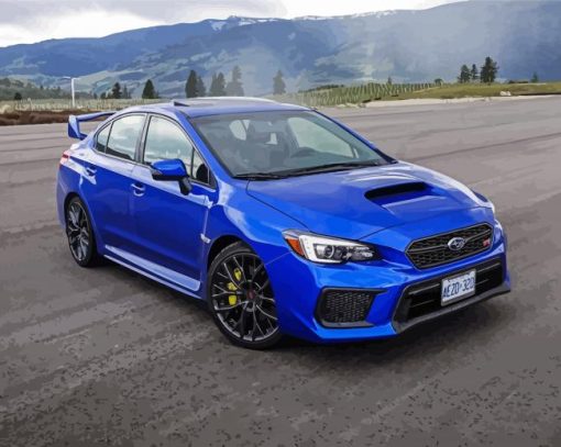 Subaru WRX paint by numbers