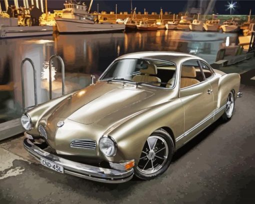 VW Karmann Ghia paint by numbers