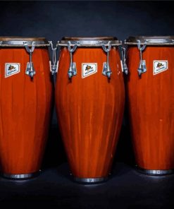 Brown Conga Drum paint by numbers