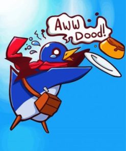 Cute Prinny Art Paint by Numbers