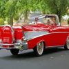 Red Chevy Classic Car Paint by Numbers