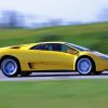 Yellow Lamborghini Diablo paint by numbers