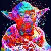 Colorful Yoda Pop Art Paint By Numbers