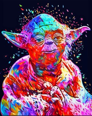 Colorful Yoda Pop Art Paint By Numbers