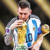 The World Cup Argentina Lionel Messi paint by numbers