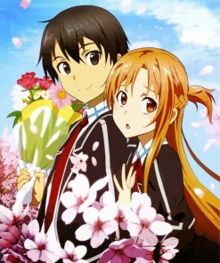 Kirito Asuna Paint by Numbers